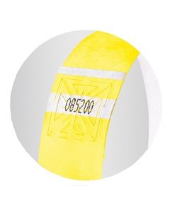 Bracelets d'identification - Jaune fluo : SIGEL Super Soft  Lot de 120 image