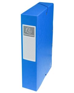 Boîte de classement Carte lustrée - Dos 60 mm - Bleu EXACOMPTA Visuel