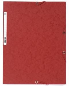 Chemise à élastiques 3 rabats Carte lustrée - Rouge : EXACOMPTA Modèle