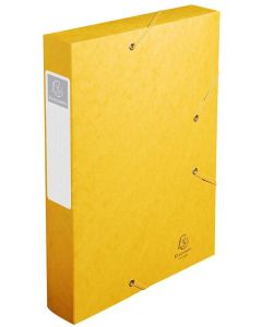 Boîte de classement Cartobox - Dos 60 mm - Jaune : EXACOMPTA Modèle