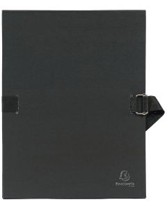 Chemise à sangle toilée - Noir - Dos extensible EXACOMPTA Visuel