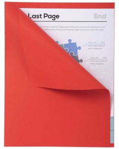 Lot de 100 Chemises A4 à bord décalé - Rouge EXACOMPTA Forever 180 Modèle