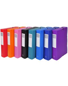 Boîte de classement PP Exabox Dos 60 mm Assortiment EXACOMPTA image