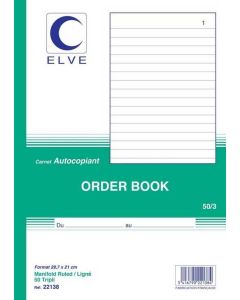 LIGNE TRAVERS : Carnet autocopiant Dupli 22137 - 297 x 210 mm COUVERTURE