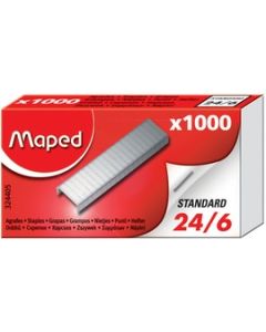MAPED Boîte de 1000 Agrafes - 24/6 (Fournitures) image