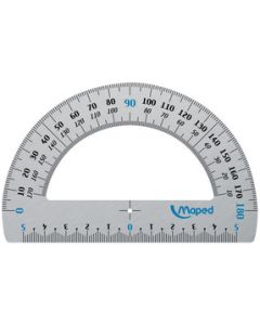 MAPED : Rapporteur en aluminium anodisé - 180°