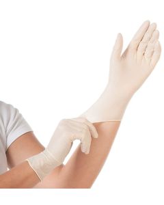 Boite de 100 Gants jetables en Latex - Taille L : HYGOSTAR Grip Visuel