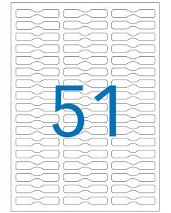 AGIPA Etiquettes adhésives blanches multi-usages  52.5 x 29.7 mm - 100984