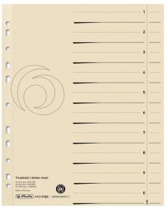 ELBA : Intercalaires en carton - 240 x 300 mm - Bleu 