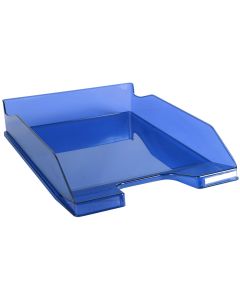 Photo Corbeille à courrier Combo - Bleu royal transparent glossy EXACOMPTA Image