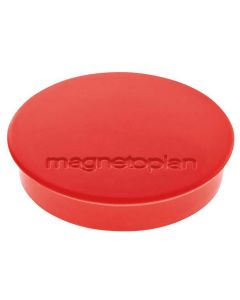 Photo Lot de 10 Aimants ronds Discofix - 30 mm - Rouge : MAGNETOPLAN 1664206
