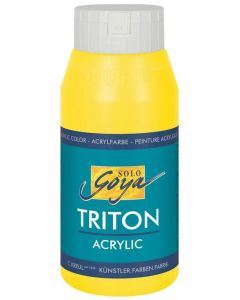 Photo Peinture acrylique Triton Acryl Basic - 750 ml - Jaune clair C. KREUL  flacon