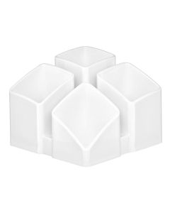 Photo Pot à crayons 4 compartiments - SCALA - Blanc : HAN 17450-12