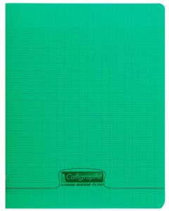 CLAIREFONTAINE 951413C : Cahier Koverbook - POLYPRO - 96 pages à grands carreaux - 170 x 210 mm - vert