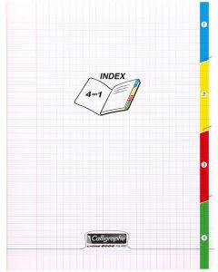 CLAIREFONTAINE 951413C : Cahier Koverbook - POLYPRO - 96 pages à grands carreaux - 170 x 210 mm - vert