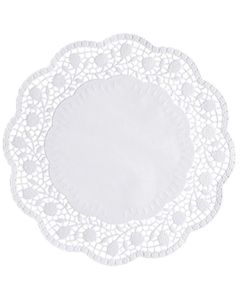 Photo Napperon en papier - Rond - 300 mm - Blanc PAP STAR