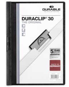 Photo Chemise de présentation A4 à clip - Noir (DURABLE 2200-01)