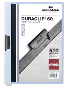 Photo Chemise de présentation A4 à clip - Bleu (DURABLE 2209-06)