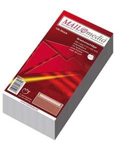 Photo Enveloppes autocollantes sans fenêtre - 110 x 220 mm : MAIL MEDIA Lot de 100 (228650)