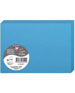 Photo Cartes double en papier - 110 x 155 mm C6 - Bleu turquoise - CLAIREFONTAINE Pollen
