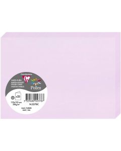 Photo Cartes double en papier - 110 x 155 mm C6 - Lilas - CLAIREFONTAINE Pollen