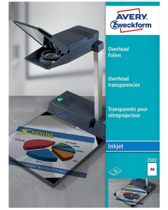 Photo Transparent pour Rétroprojecteur - A4 AVERY 2502