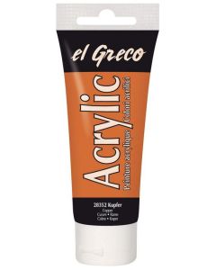 Peinture acrylique EL Greco - 75 ml - Cuivre KREUL tube