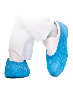 Photo Couvre-chaussures jetables - 410 mm - Bleu HYGOSTAR