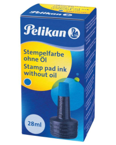 Photo Flacon Encre bleu pour tampon : PELIKAN 351213