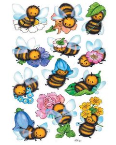 Photo HERMA : Lot de 36 stickers en papier - Abeilles rigolotes - 3569