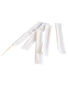 Photo Cure-dent en bois - 66 mm - Emballage individuel NATURE STAR