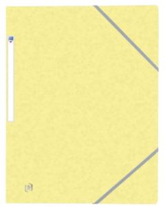 Photo Chemise à élastiques A4 - Jaune Pastel OXFORD Top File+