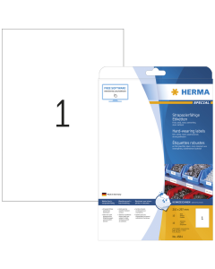 Image Étiquettes adhésives ultra résistantes - 210 x 297 mm - Blanc HERMA