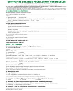 Photo Contrat de location - Locaux non meublés EXACOMPTA