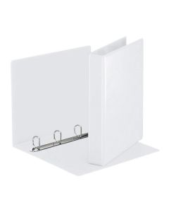 Photo Classeur personnalisable avec 2 Pochettes - Blanc - 4 anneaux de 30 mm : ESSELTE