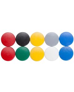 Photo Lot de 10 Aimants ronds - 15 mm - Assortiment MAUL 
