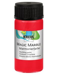 Photo KREUL : Peinture à marbrer Magic Marble - 20 ml - Flacon Rouge