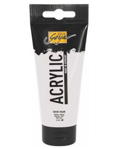 Photo Peinture acrylique Blanc Tube de 100 ml : KREUL Solo Goya Acrylic 84101