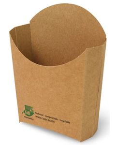 Photo Étui à frites - 140 x 135 x 40 mm PAP STAR Pure