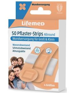 Photo Pansements imperméables - 4 tailles - Chair LIFEMED Allround 