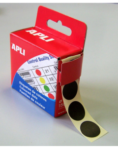 Photo Pastilles adhésives 15 mm - Noir AGIPA 115005 Etiquettes