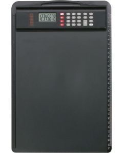 ALASSIO : Porte-bloc A4 avec calculatrice - Noir 85