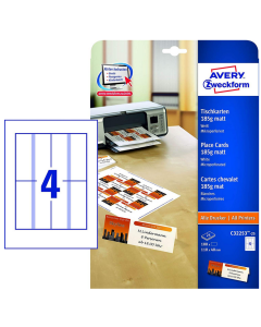 Photo Porte-nom Blanc 110 x 40 mm (AVERY C32253-25 Papeterie)