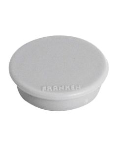 Photo Lot de 10 Aimants ronds - 24 mm - Gris : FRANKEN