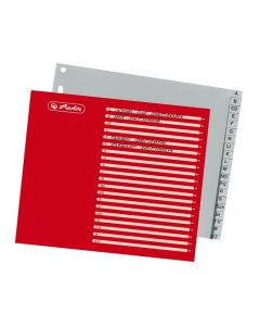 Photo Jeu de 20 Intercalaires alphabétiques en plastique - 225 x 180 mm : HERLITZ 10843514 