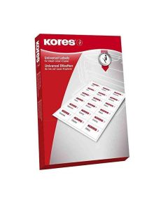 Photo Étiquettes adhésives blanches - 70 x 41 mm : KORES L7041