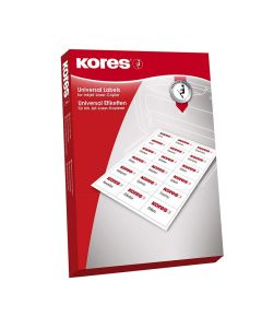 photo Étiquettes adhésives blanches - 30 x 36 mm : KORES