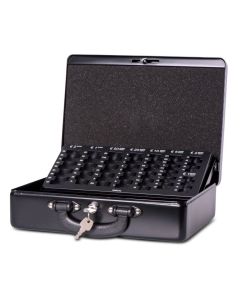 Photo MAUL : Caissette à monnaie avec monnayeur - Noir  - Ouverte 56214-90