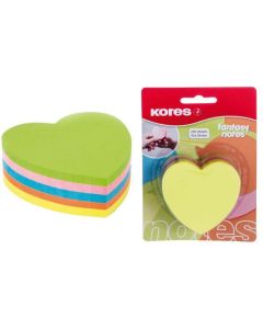 Photo Notes adhésives de couleur - Coeur : KORES