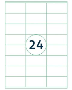 Étiquettes adhésives - 70 x 36 mm RILLPRINT Lot de 2400